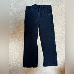 Janie and Jack Dark Navy Corduroy Pants - size 4